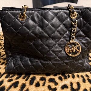 Michael Kors Quilted Black Shoulder Bag